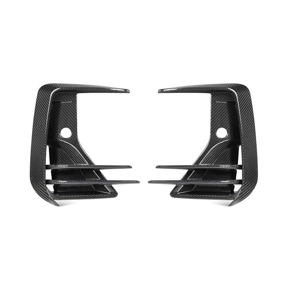SOOQOO Misc. Exterior SOOQOO BMW X3 G01 LCI Front Vent Trims In Prepreg Carbon Fiber