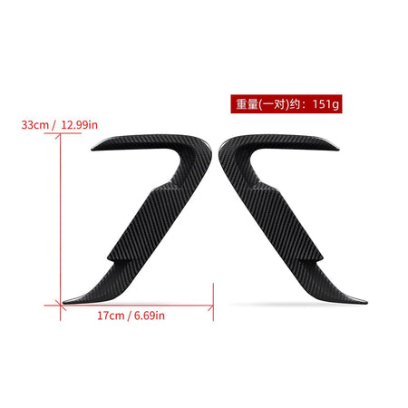 SOOQOO Misc. Exterior SOOQOO BMW X3 G01 LCI Side Fender Trims In Prepreg Carbon Fiber