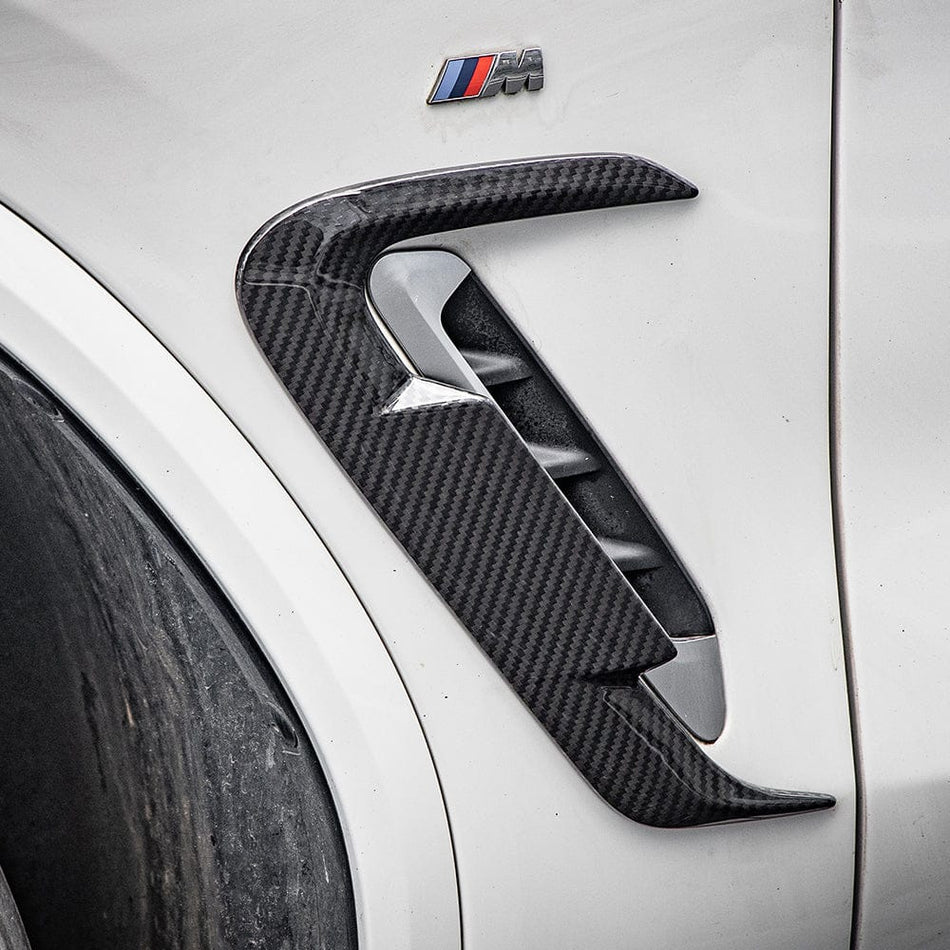 SOOQOO Misc. Exterior SOOQOO BMW X3 G01 LCI Side Fender Trims In Prepreg Carbon Fiber