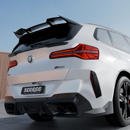 SOOQOO Misc. Exterior SOOQOO BMW X3 G45 Rear Window Fins In Prepreg Carbon Fiber