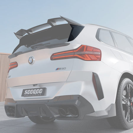 SOOQOO Misc. Exterior SOOQOO BMW X3 G45 Rear Window Fins In Prepreg Carbon Fiber