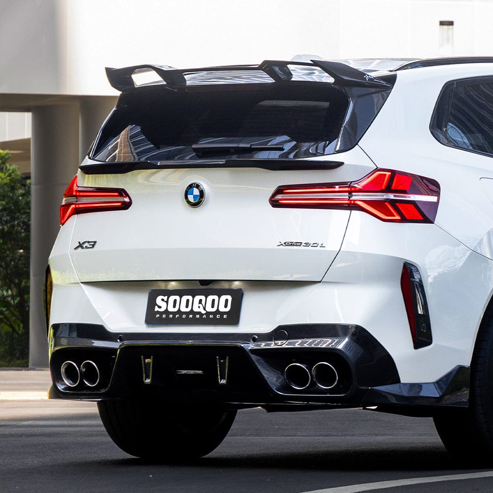 SOOQOO Misc. Exterior SOOQOO BMW X3 G45 Rear Window Fins In Prepreg Carbon Fiber