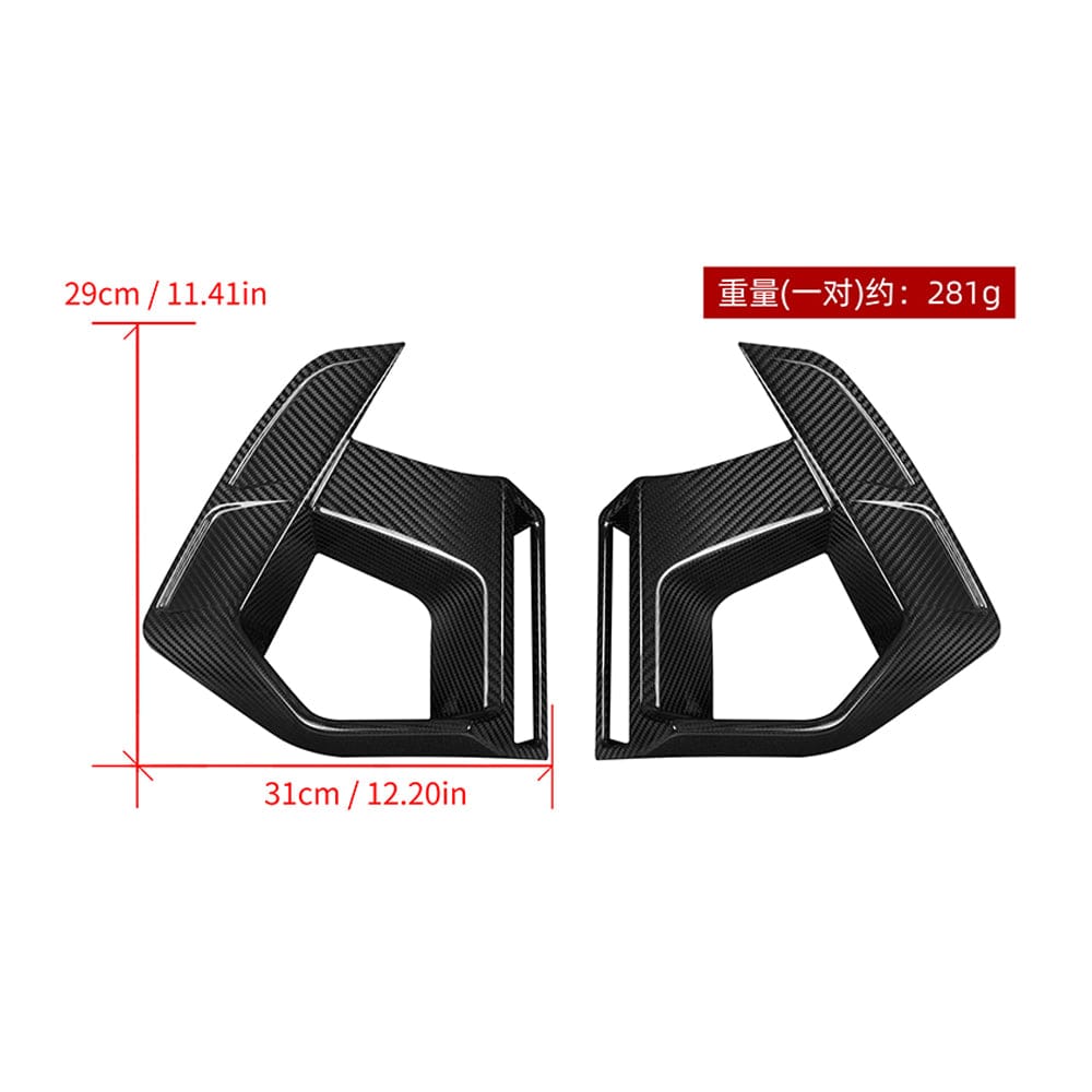 SOOQOO Misc. Exterior SOOQOO BMW X3M F97 LCI Air Ducts In Prepreg Carbon Fiber