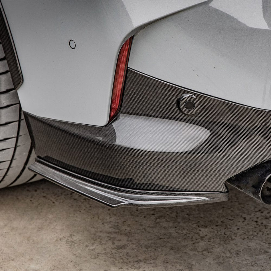 SOOQOO Rear Diffuser SOOQOO BMW 2 Series G42 Rear Spats In Prepreg Carbon Fiber