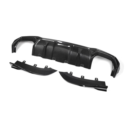 SOOQOO Rear Diffuser SOOQOO BMW 4 Series G22 Rear Diffuser In Prepreg Carbon Fiber