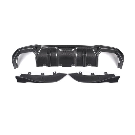 SOOQOO Rear Diffuser SOOQOO BMW 4 Series G22 Rear Diffuser In Prepreg Carbon Fiber