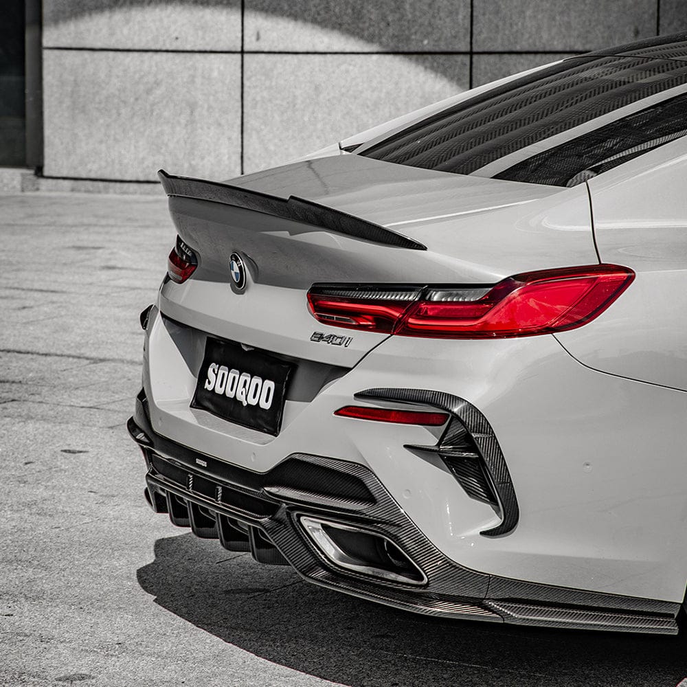SOOQOO Rear Diffuser SOOQOO BMW 8 Series G16 Rear Diffuser In Prepreg Carbon Fiber