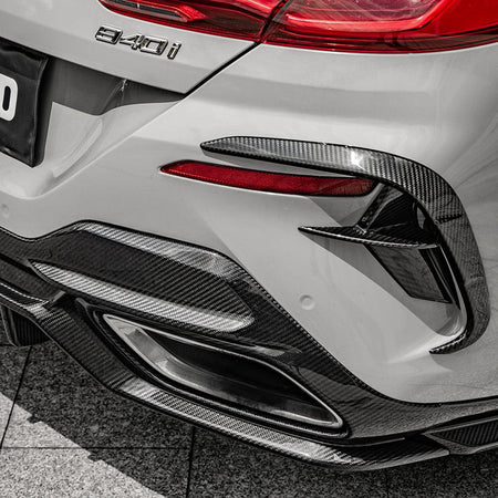 SOOQOO Rear Diffuser SOOQOO BMW 8 Series G16 Rear Diffuser In Prepreg Carbon Fiber