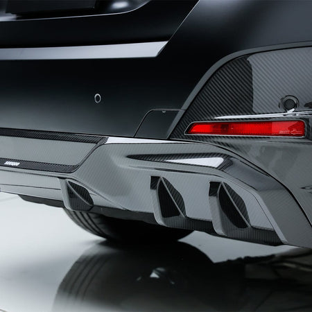 SOOQOO Rear Diffuser SOOQOO BMW I4 G26 Rear Diffuser In Prepreg Carbon Fiber