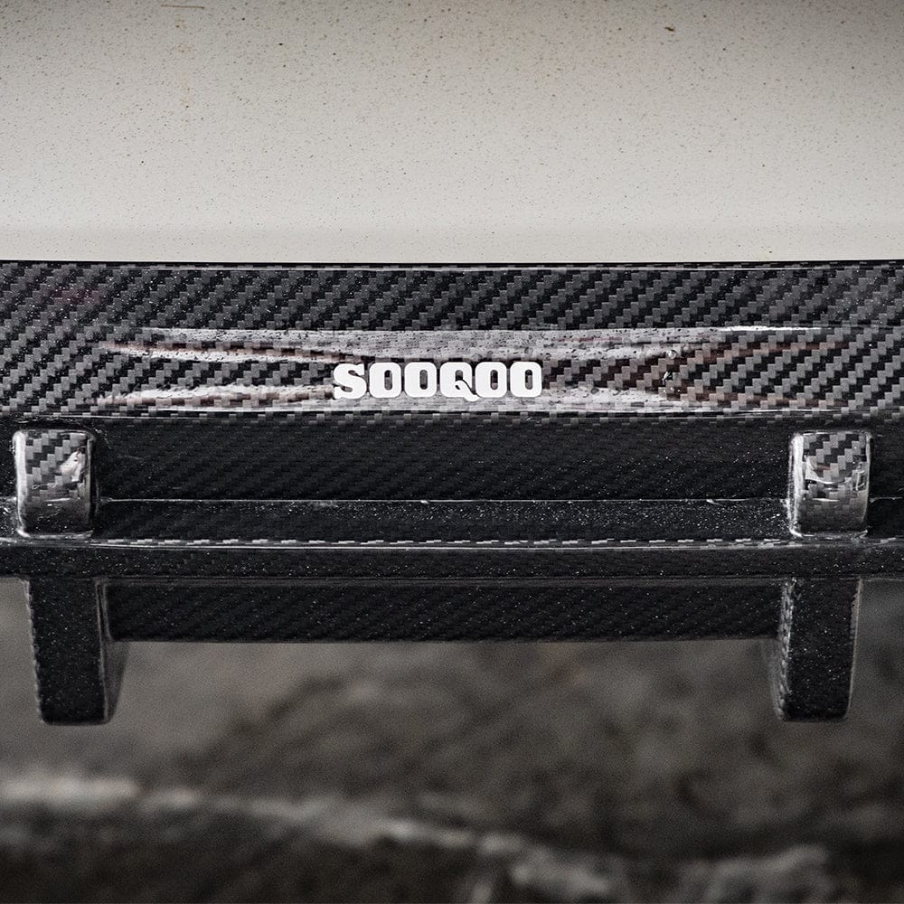 SOOQOO Rear Diffuser SOOQOO BMW iX3 G08 Rear Diffuser In Prepreg Carbon Fiber