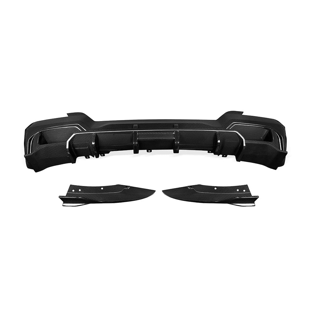SOOQOO Rear Diffuser SOOQOO BMW iX3 G08 Rear Diffuser In Prepreg Carbon Fiber