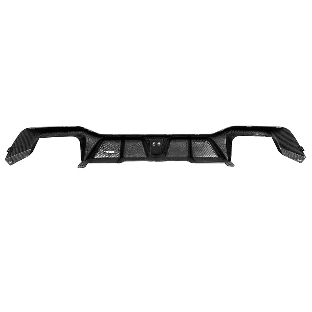 SOOQOO Rear Diffuser SOOQOO BMW X4 G02 LCI Rear Diffuser W/Brake Light In Prepreg Carbon Fiber