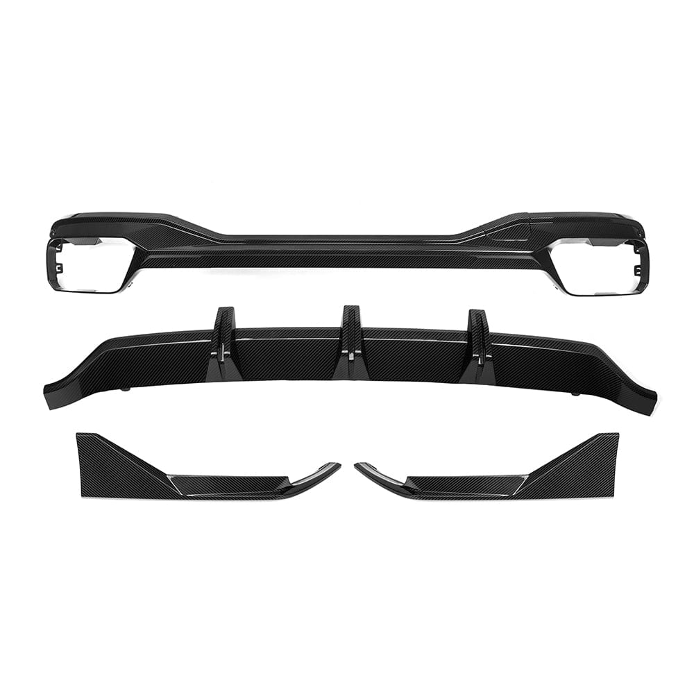 SOOQOO Rear Diffuser SOOQOO BMW X7 G07 Rear Diffuser In Gloss Carbon