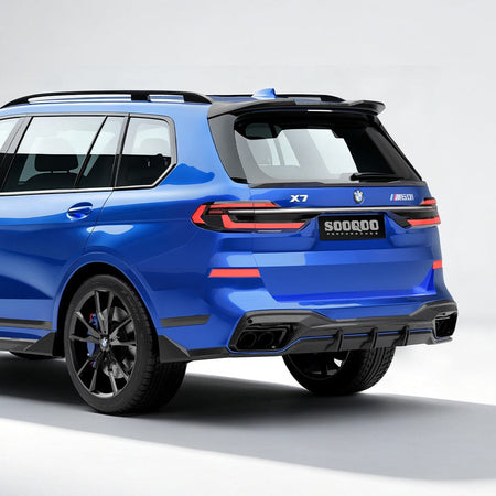 SOOQOO Rear Diffuser SOOQOO BMW X7 G07 Rear Diffuser In Gloss Carbon