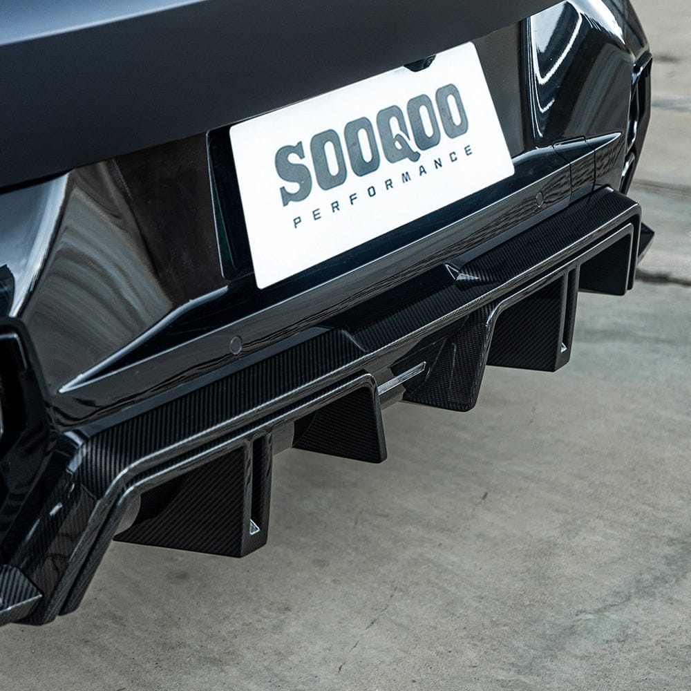 SOOQOO Rear Diffuser SOOQOO BMW XM G09 Rear Diffuser in Gloss Carbon