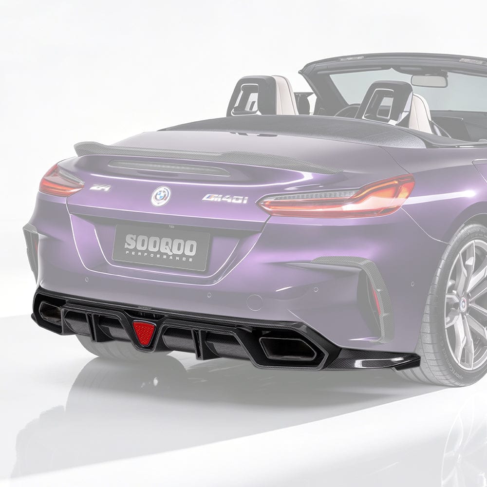 SOOQOO Rear Diffuser SOOQOO BMW Z4 G29 Rear Diffuser In Prepreg Carbon Fiber