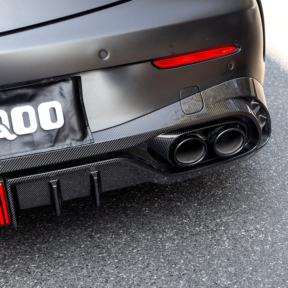 SOOQOO Rear Diffuser SOOQOO MERCEDES-AMG CLE 53 C236 Rear Diffuser In Prepreg Carbon Fiber