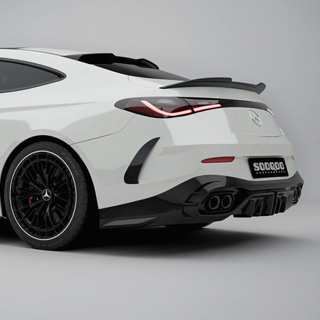 SOOQOO Rear Diffuser SOOQOO MERCEDES-AMG CLE 53 C236 Rear Diffuser In Prepreg Carbon Fiber