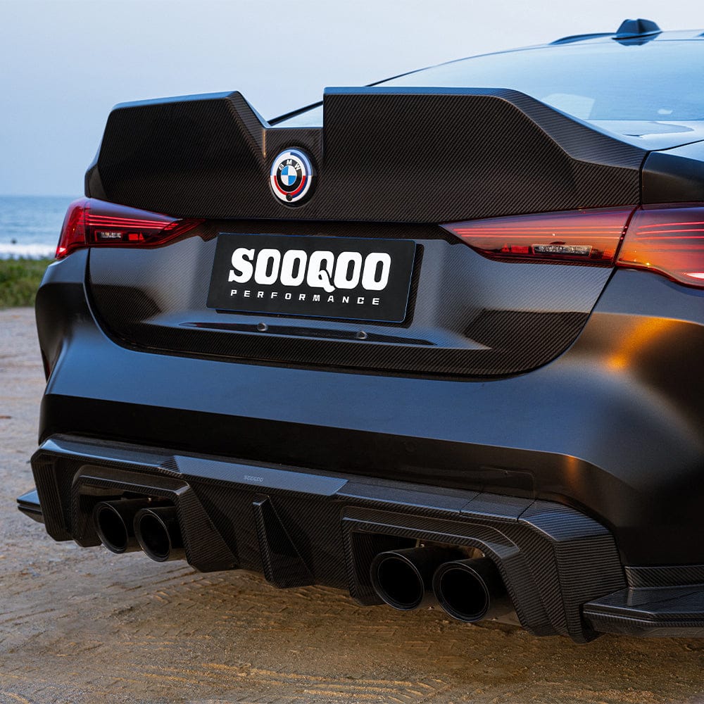 SOOQOO Rear Trunk Lid SOOQOO BMW M4 G82 Rear Trunk Lid In Prepreg Carbon Fiber