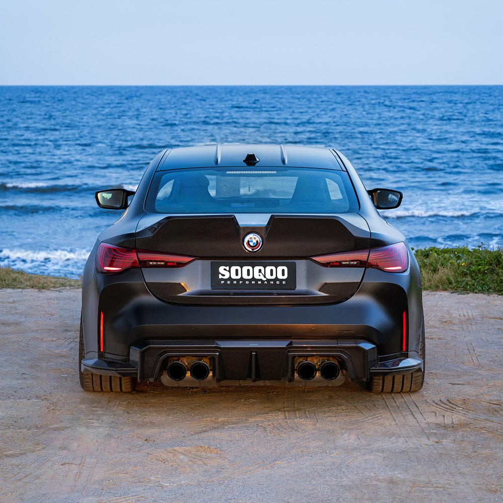 SOOQOO Rear Trunk Lid SOOQOO BMW M4 G82 Rear Trunk Lid In Prepreg Carbon Fiber