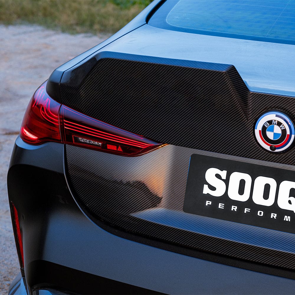 SOOQOO Rear Trunk Lid SOOQOO BMW M4 G82 Rear Trunk Lid In Prepreg Carbon Fiber