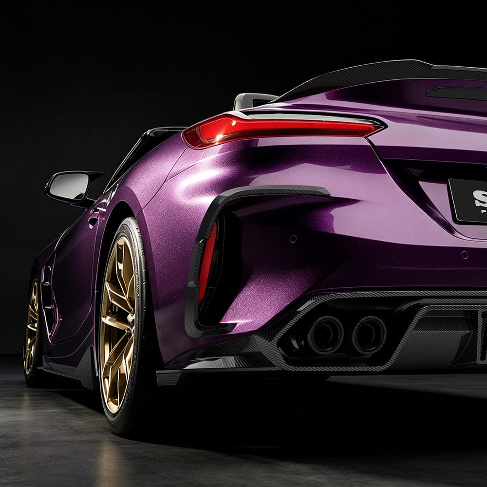 SOOQOO Rear Vent Trim SOOQOO BMW Z4 G29 Rear Bumper Inserts In Prepreg Carbon Fiber