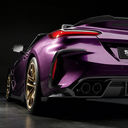 SOOQOO Rear Vent Trim SOOQOO BMW Z4 G29 Rear Bumper Inserts In Prepreg Carbon Fiber