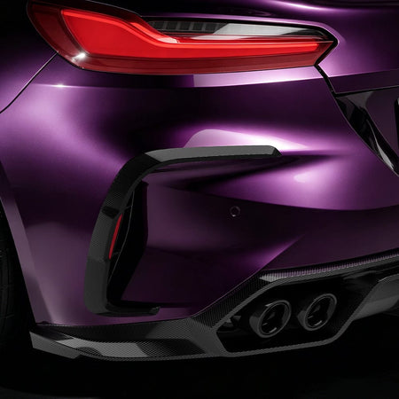 SOOQOO Rear Vent Trim SOOQOO BMW Z4 G29 Rear Bumper Inserts In Prepreg Carbon Fiber