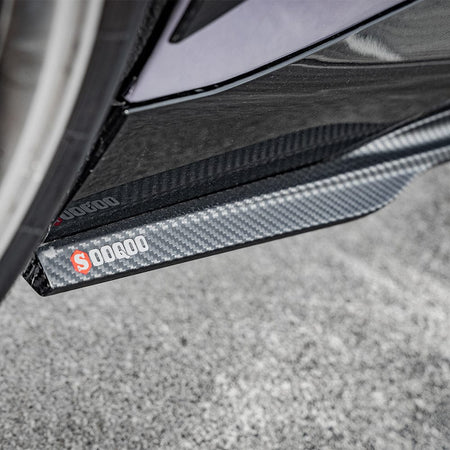 SOOQOO Side Skirt SOOQOO BMW 2 Series G42 Side Skirt In Prepreg Carbon Fiber