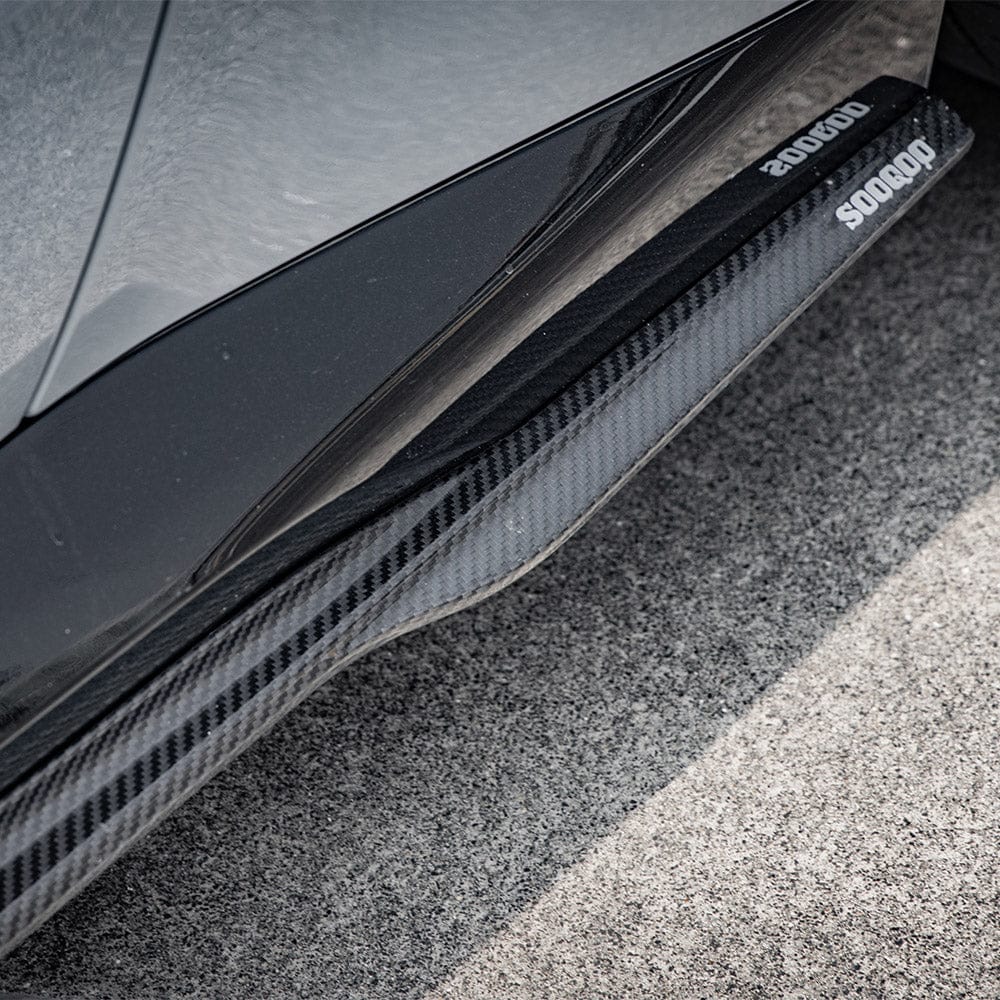SOOQOO Side Skirt SOOQOO BMW 2 Series G42 Side Skirt In Prepreg Carbon Fiber