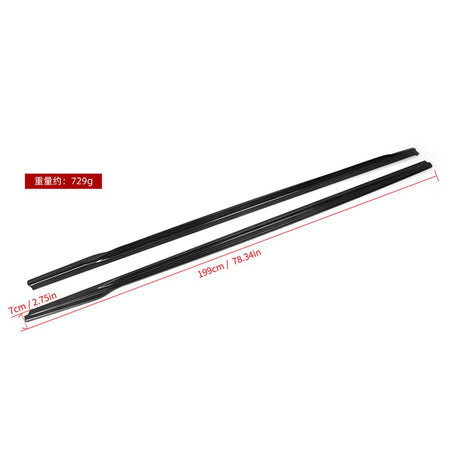 SOOQOO Side Skirt SOOQOO BMW 2 Series G42 Side Skirt In Prepreg Carbon Fiber