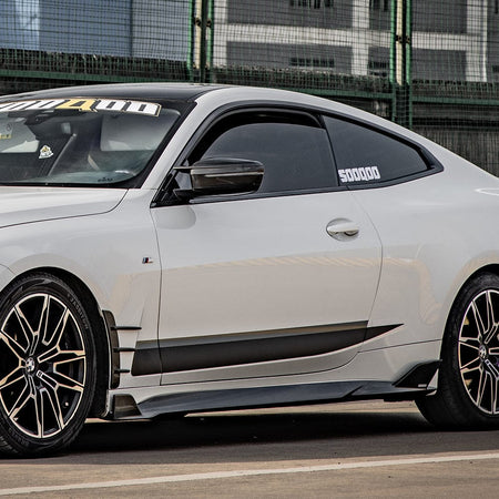 SOOQOO Side Skirt SOOQOO BMW 4 Series G22 Side Skirt In Prepreg Carbon Fiber