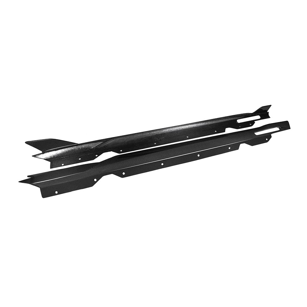 SOOQOO Side Skirt SOOQOO BMW 4 Series G22 Side Skirt In Prepreg Carbon Fiber