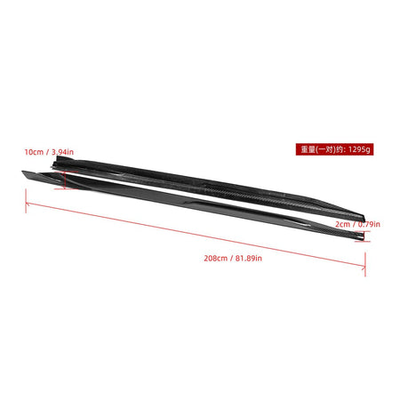 SOOQOO Side Skirt SOOQOO BMW i4 G26 Side Skirt In Prepreg Carbon Fiber