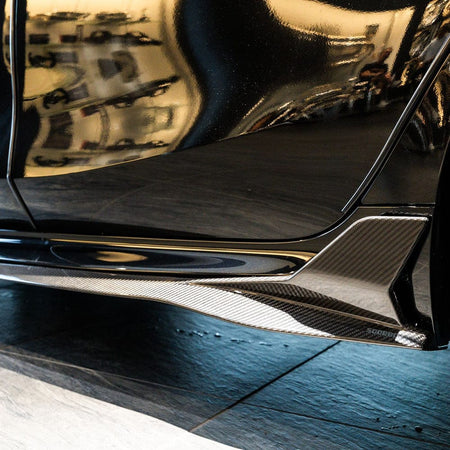 SOOQOO Side Skirt SOOQOO BMW M8 F93 Side Skirt In Prepreg Carbon Fiber