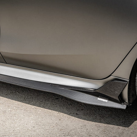 SOOQOO Side Skirt SOOQOO BMW M8 F93 Side Skirt In Prepreg Carbon Fiber