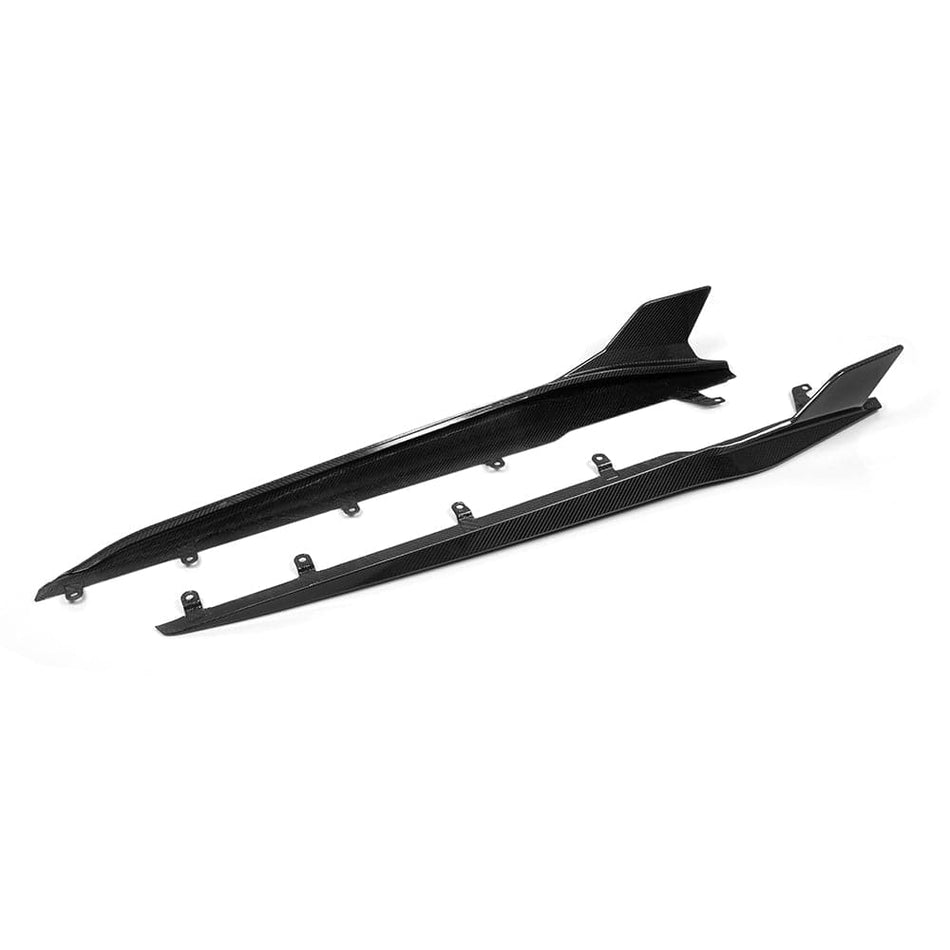 SOOQOO Side Skirt SOOQOO BMW M8 F93 Side Skirt In Prepreg Carbon Fiber