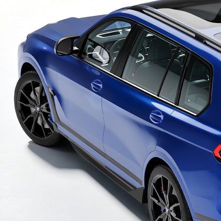 SOOQOO Side Skirt SOOQOO BMW X7 G07 Side Skirt In Gloss Carbon