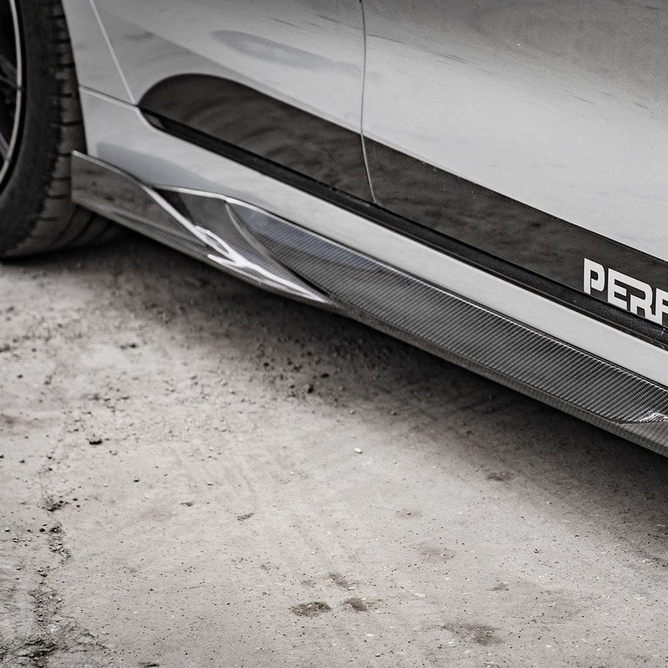 SOOQOO Side Skirts SOOQOO BMW 4 Series G26 Side Skirt In Prepreg Carbon Fiber