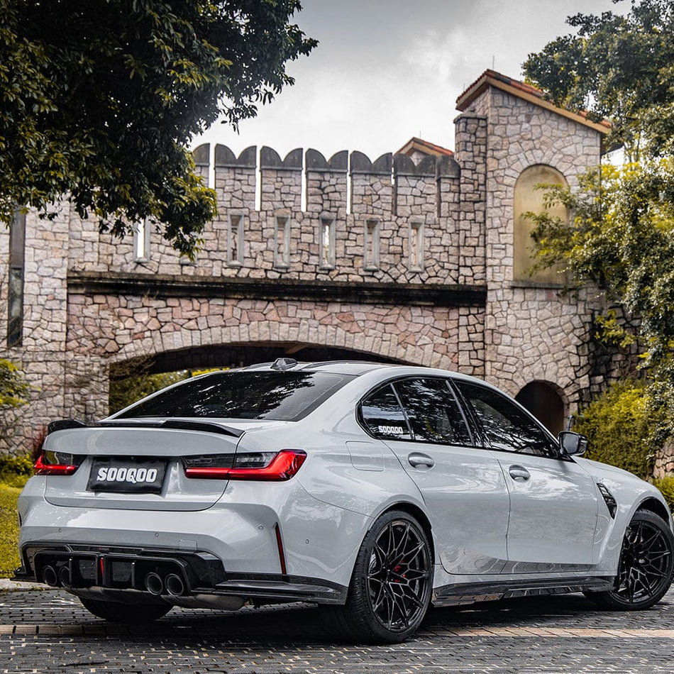 SOOQOO Side Skirts SOOQOO BMW M3 G80 Side Skirt In Prepreg Carbon Fiber