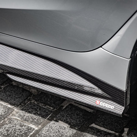 SOOQOO Side Skirts SOOQOO BMW M3 G80 Side Skirt In Prepreg Carbon Fiber