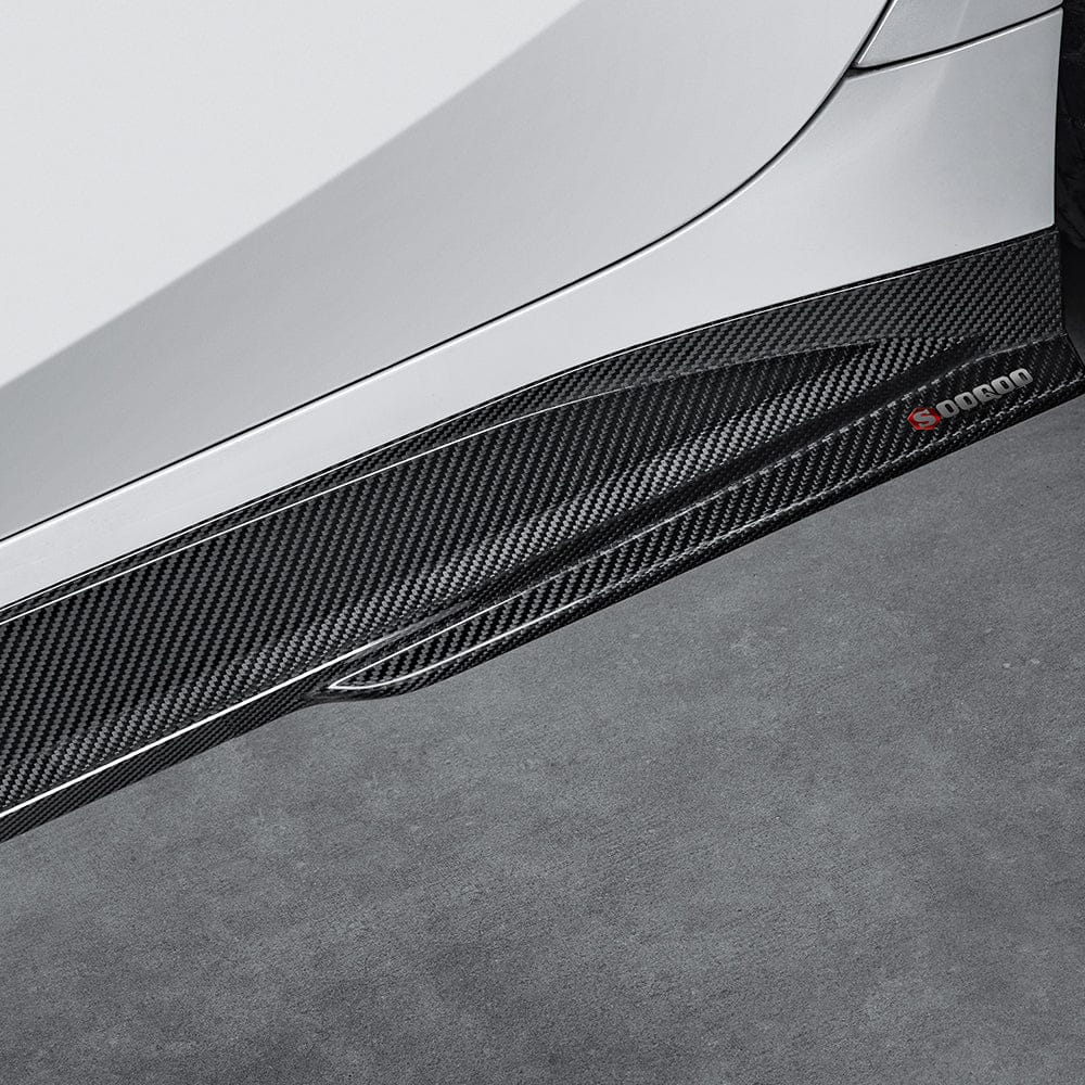 SOOQOO Side Skirts SOOQOO BMW M4 G82 Side Skirt In Prepreg Carbon Fiber