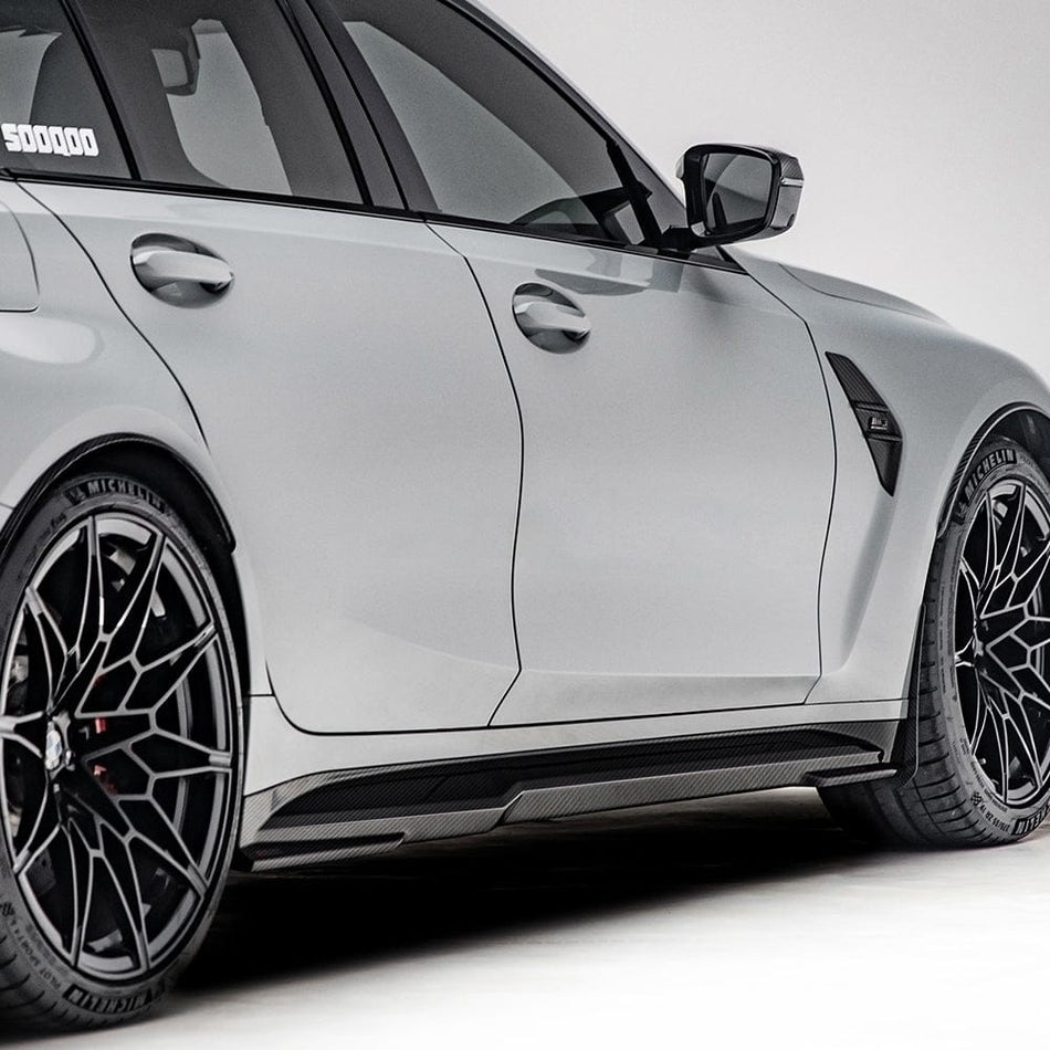 SOOQOO Side Skirts SOOQOO BMW M4 G82 Side Skirt In Prepreg Carbon Fiber
