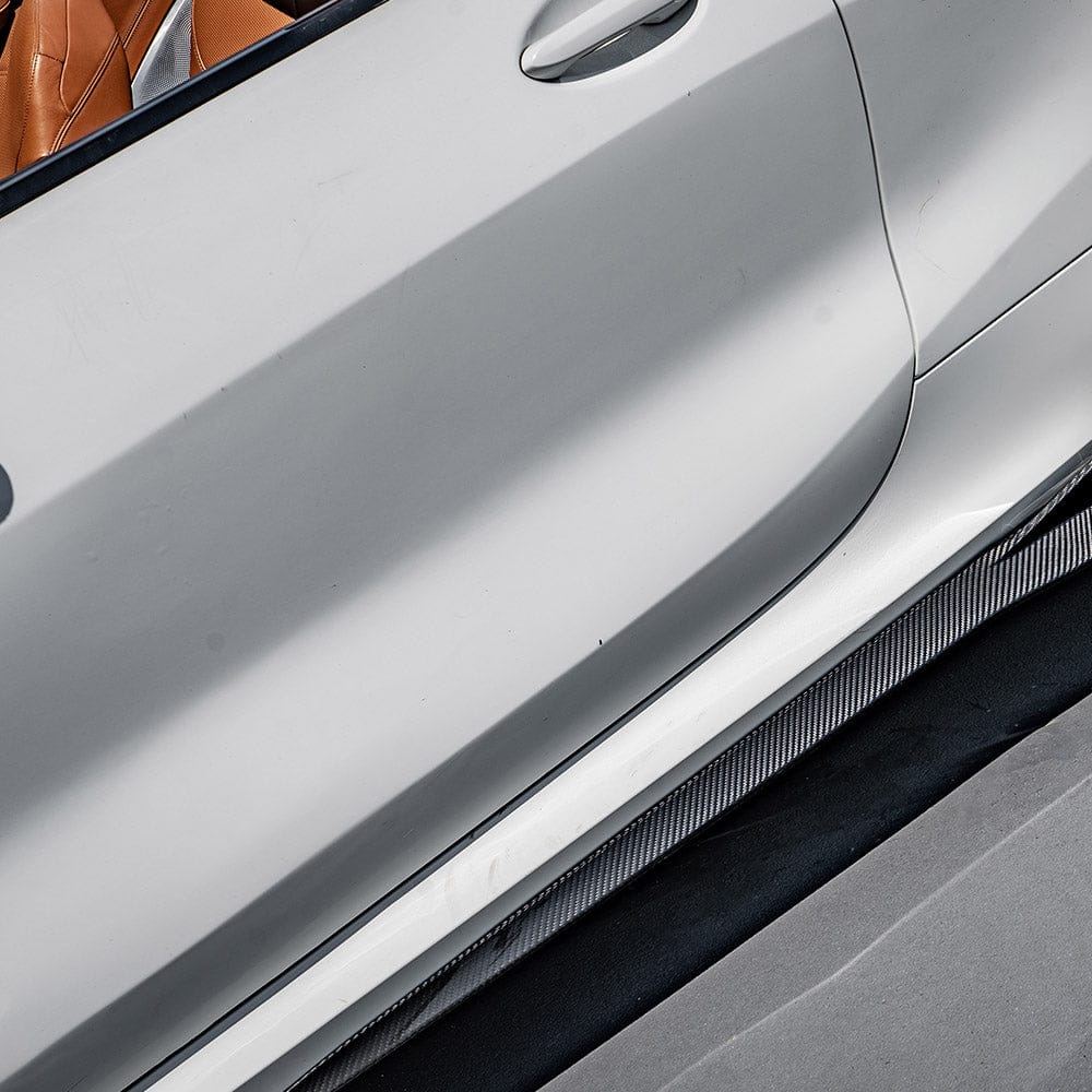 SOOQOO Side Skirts SOOQOO BMW M8 F92 Side Skirt In Prepreg Carbon Fiber