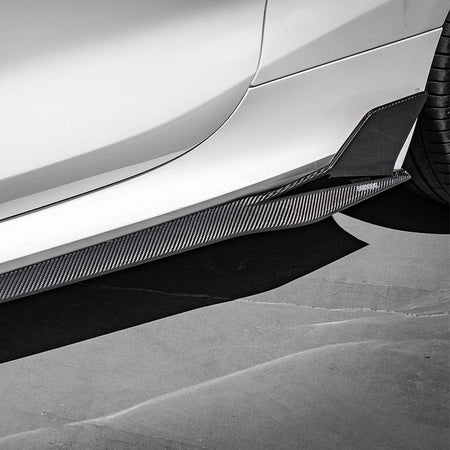 SOOQOO Side Skirts SOOQOO BMW M8 F92 Side Skirt In Prepreg Carbon Fiber