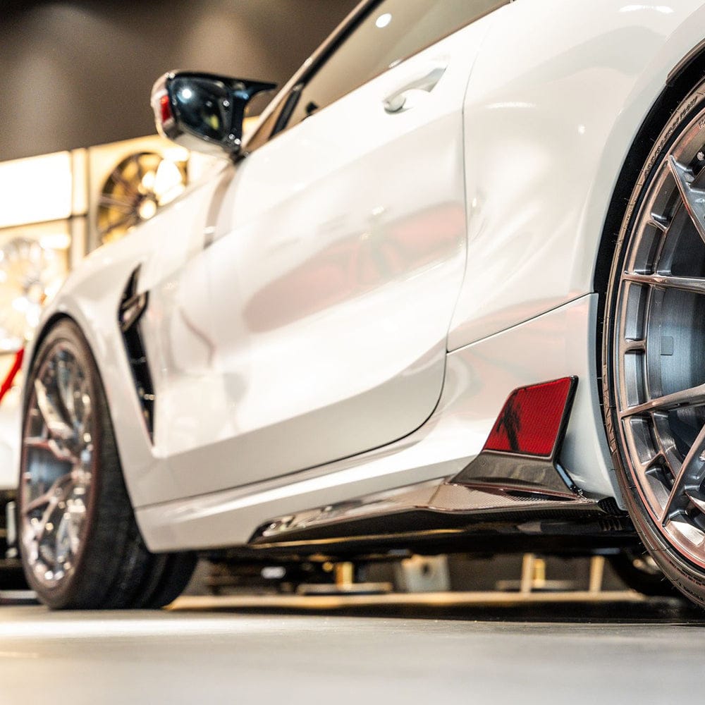 SOOQOO Side Skirts SOOQOO BMW M8 F92 Side Skirt In Prepreg Carbon Fiber
