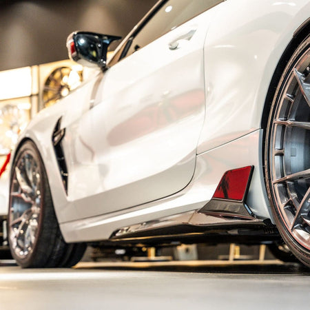 SOOQOO Side Skirts SOOQOO BMW M8 F92 Side Skirt In Prepreg Carbon Fiber