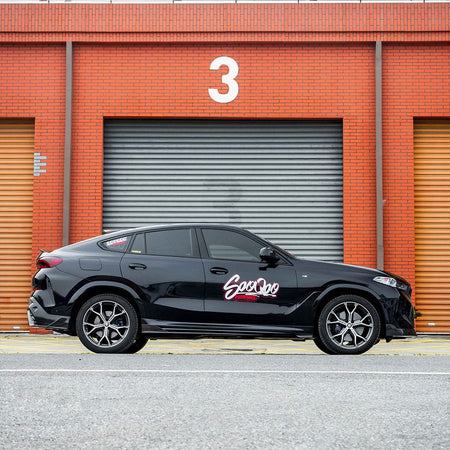 SOOQOO Side Skirts SOOQOO BMW X6M F96 Side Skirt In Prepreg Carbon Fiber