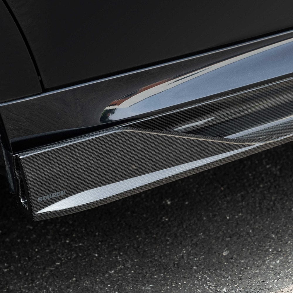 SOOQOO Side Skirts SOOQOO BMW X6M F96 Side Skirt In Prepreg Carbon Fiber