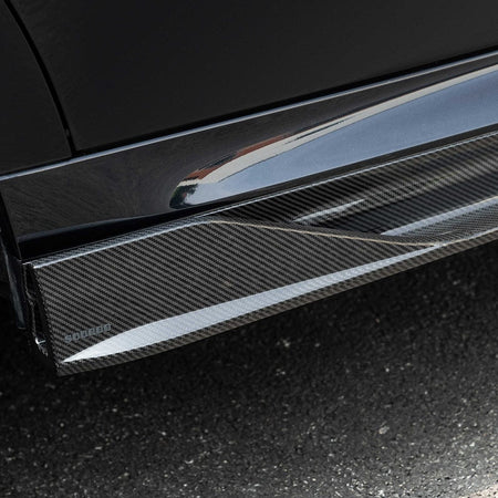 SOOQOO Side Skirts SOOQOO BMW X6M F96 Side Skirt In Prepreg Carbon Fiber